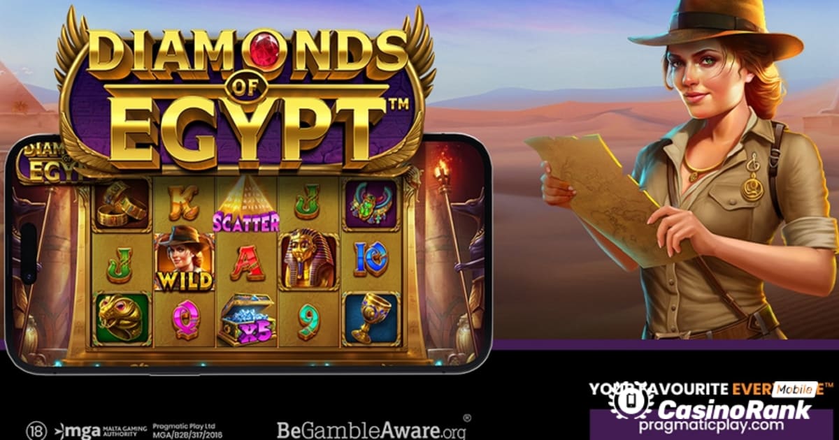 Pragmatic Play lansează slotul Diamonds of Egypt cu 4 jackpot-uri interesante
